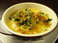 ほうれん草クリームソースのオーブン焼き